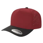 5 Panel Waterproof Hat - L.WINE/BLK