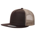 Tencel Solid & 2-Tone Hat - BROWN/KHAKI