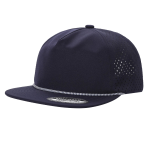 5-Panel Waterproof Hat W/ Rope - NAVY