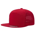 LASER VENTED HAT - 7 PANEL - RED