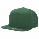 LASER VENTED HAT - 7 PANEL - DGREEN