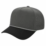 5 Panel Waterproof Rope - D.GREY/BLK