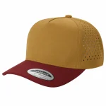 5 Panel Waterproof Hat - CAMEL/L.WINE