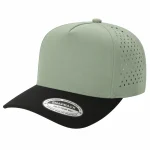 5 Panel Waterproof Hat - SAGE/BLK