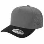 5 Panel Waterproof Hat - CHARCOAL/BLK