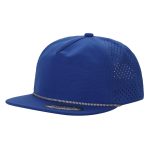 5-Panel Waterproof Hat W/ Rope - ROYAL