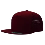LASER VENTED HAT - 7 PANEL - WINE