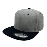 Wool Snapback - H.GREY/BLK