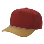 5 Panel Waterproof Rope - WINE/D.KHAKI