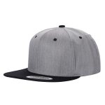 Tencel Snapback - H.grey/blk