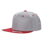 Tencel Snapback - H.grey/red