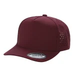 5 Panel Waterproof Hat - WINE