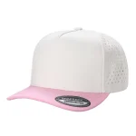 5 Panel Waterproof Hat - TAN/PINK
