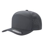 6 Panel Laser Vented Hat - CHARCOAL