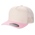 TC MESH BACK & SUEDE BILLS - TAN/D.PINK