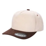 SUEDE HAT - 5 Panel - TAN/BROWN