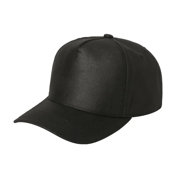 5 Panel Leather Cap