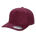 SUEDE HAT - 5 Panel - WINE