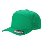 6 Panel Laser Vented Hat - K.GREEN