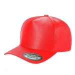 Satin Snapback Suede Bills - SATIN-RED