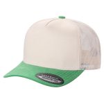 TC MESH BACK & SUEDE BILLS - TAN/K.GREEN