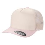 TC MESH BACK & SUEDE BILLS - TAN/BABY.PINK