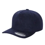 SUEDE HAT - 5 Panel - NAVY