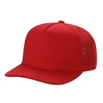 5 Panel Waterproof Hat - RED