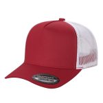 Tencel Solid Curved Bill - RED/WHT