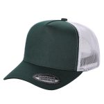 Tencel Solid Curved Bill - D.GREEN/WHT
