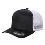 Tencel Solid Curved Bill - BLK/WHT