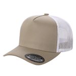 Tencel Solid Curved Bill - KHI/WHT