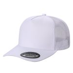 Tencel Solid Curved Bill - WHITE