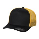 Tencel Solid Curved Bill - BLK/GOLD