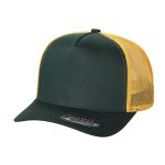 Tencel Solid Curved Bill - D.GREEN/GOLD