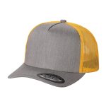 Tencel Solid Curved Bill - H.GREY/GOLD