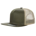 6 PANEL FLAT BILL - Olive/khi