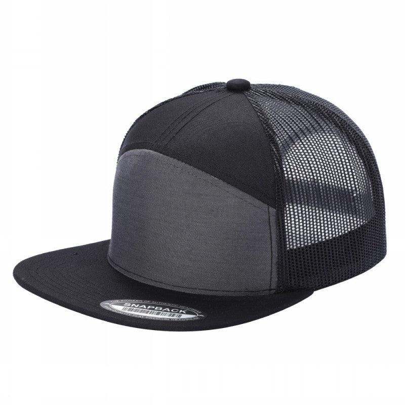 7 Panel Flat Bill Trucker Cap - Image 69
