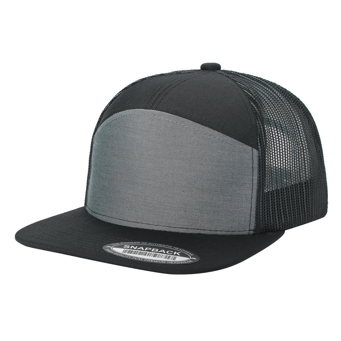 7 Panel Flat Bill Trucker Cap - Image 70