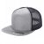 7 Panel Flat Bill Trucker Cap - H.grey/navy