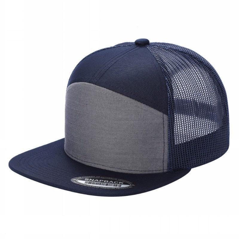 7 Panel Flat Bill Trucker Cap - Image 23