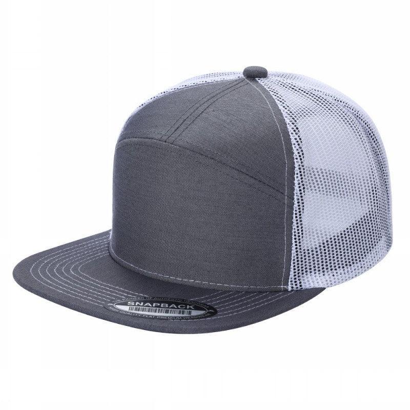 7 Panel Flat Bill Trucker Cap - Image 27