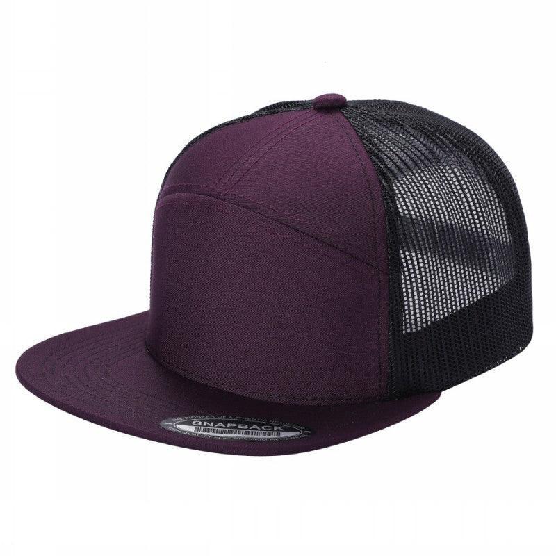 7 Panel Flat Bill Trucker Cap - Image 29