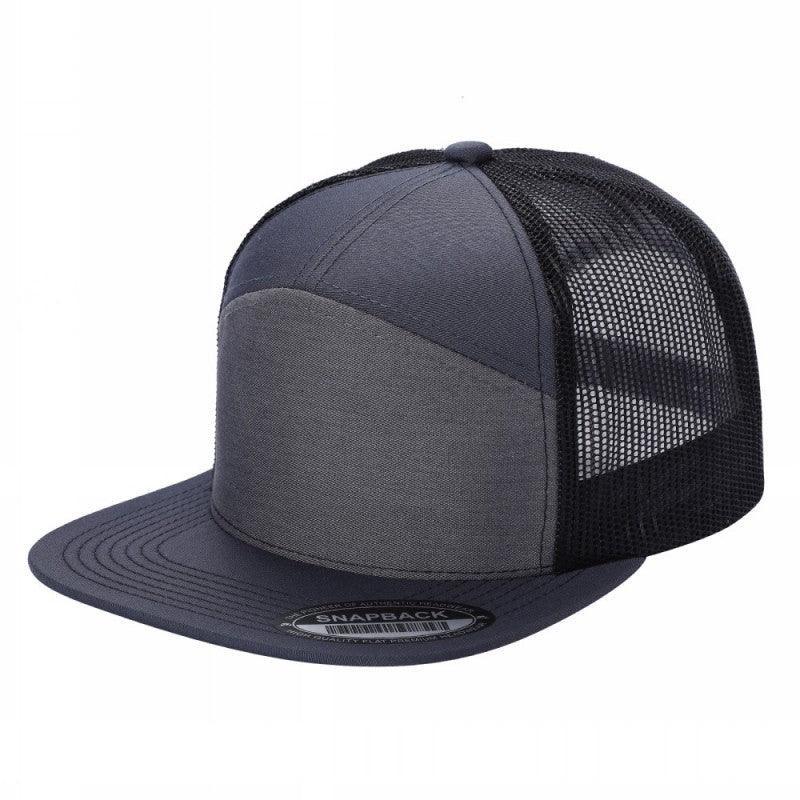 7 Panel Flat Bill Trucker Cap - Image 36