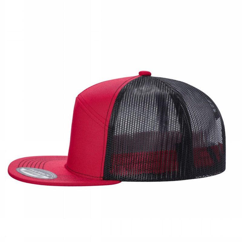 7 Panel Flat Bill Trucker Cap - Image 38