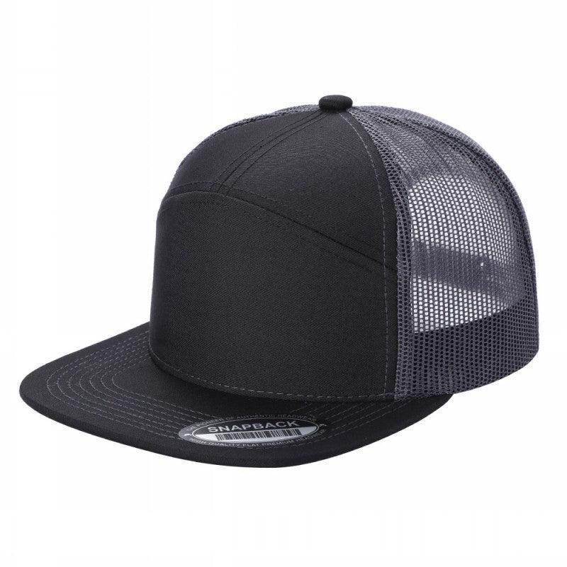 7 Panel Flat Bill Trucker Cap - Image 39