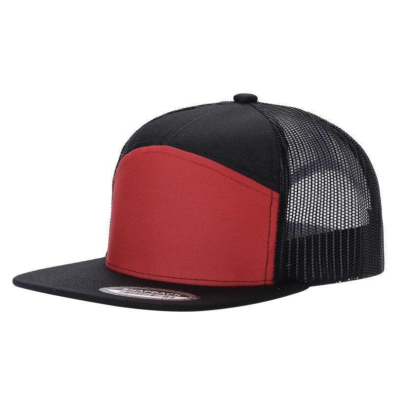 7 Panel Flat Bill Trucker Cap - Image 43