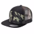 7 Panel Flat Bill Trucker Cap - Camo/blk/camo