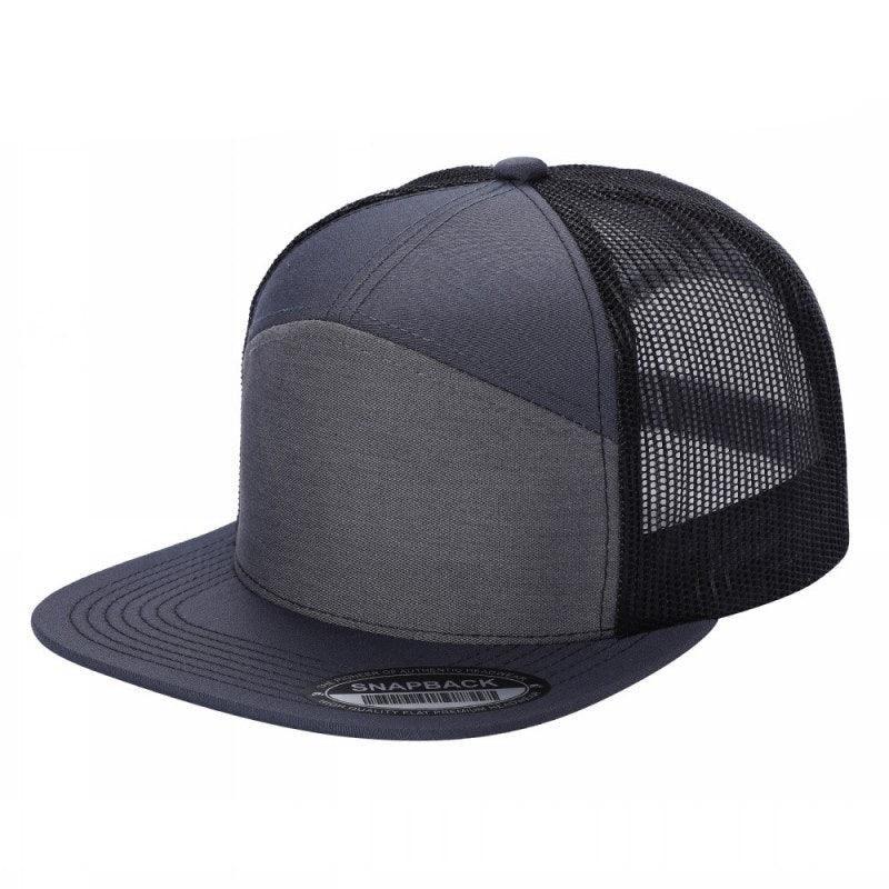 7 Panel Flat Bill Trucker Cap - Image 46