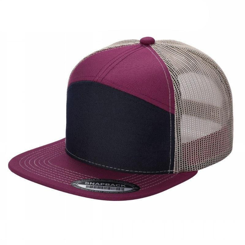 7 Panel Flat Bill Trucker Cap - Image 50